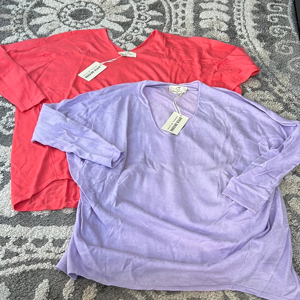 TWO Hyped Unicorn boutique sweaters, size M/L NWT!